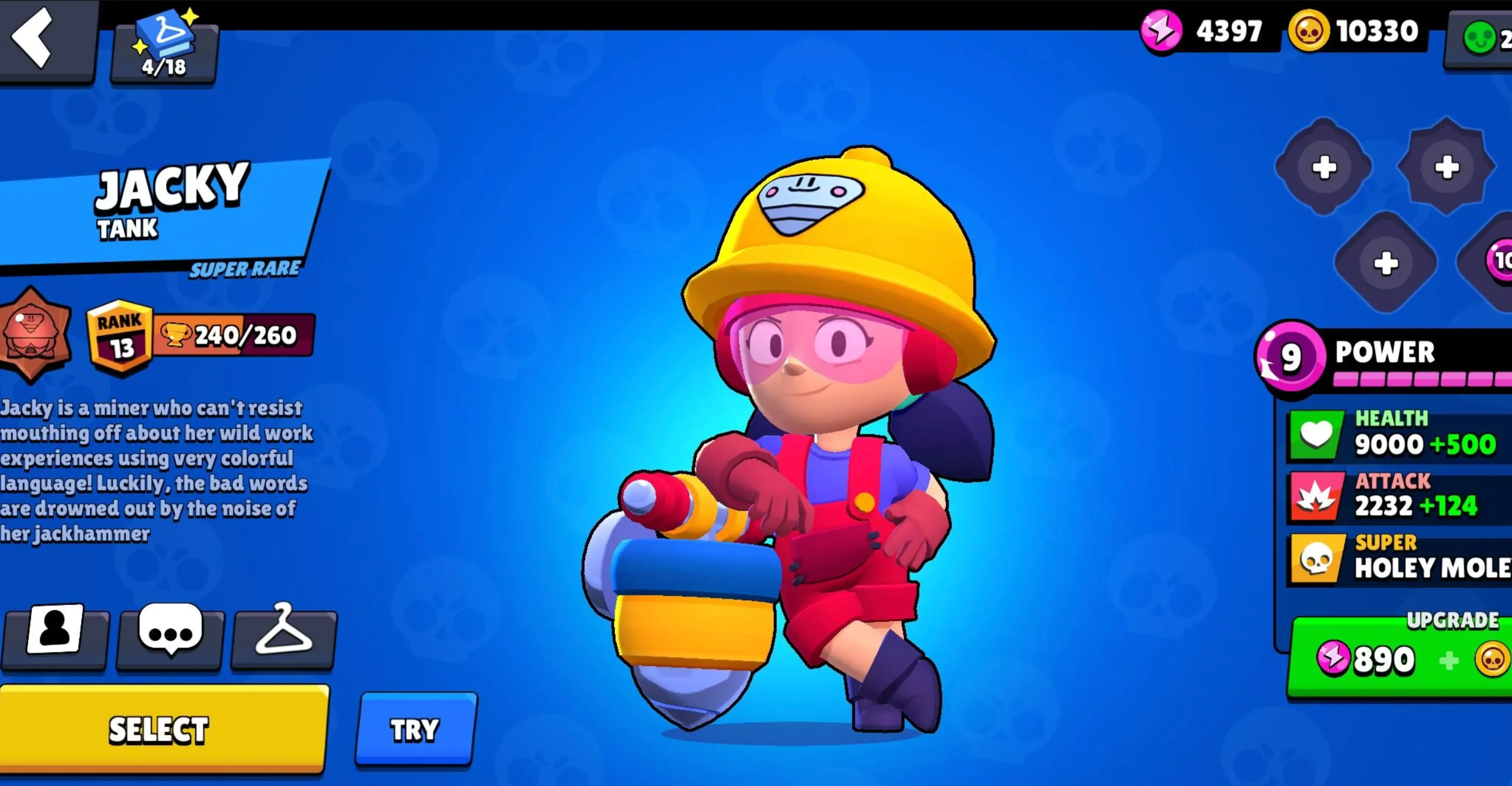 Jacky brawl stars